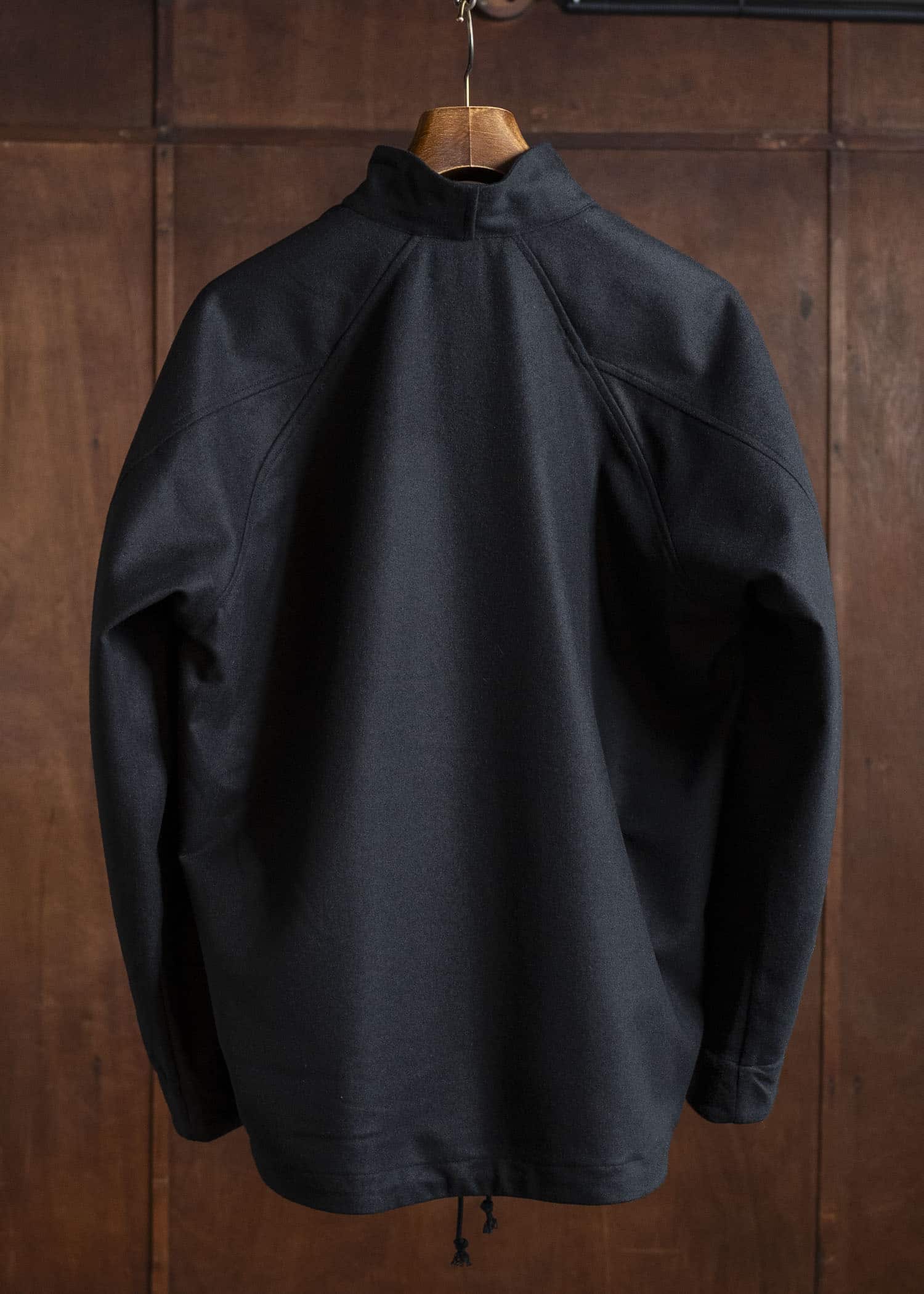 unkruid hutten shirt black fine loden