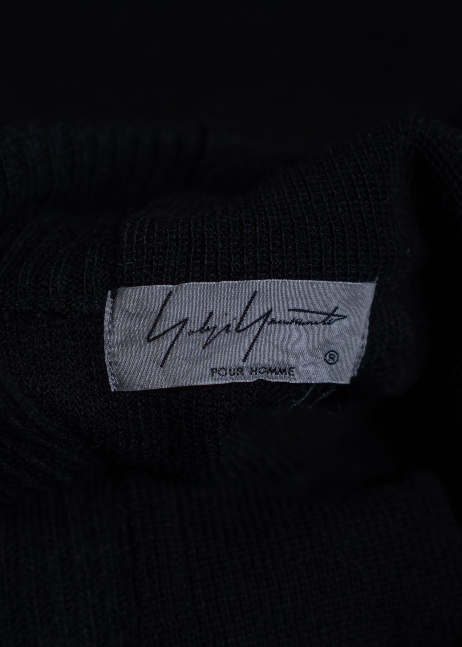 YOHJI YAMAMOTO POUR HOMME  20AW High Neck Loose Fit Knit