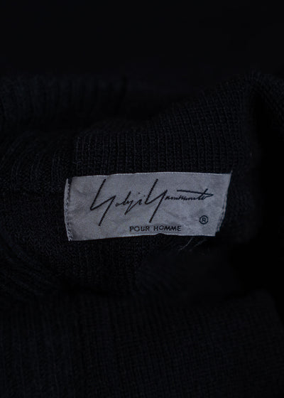 YOHJI YAMAMOTO POUR HOMME 20AW High Neck Loose Fit Knit