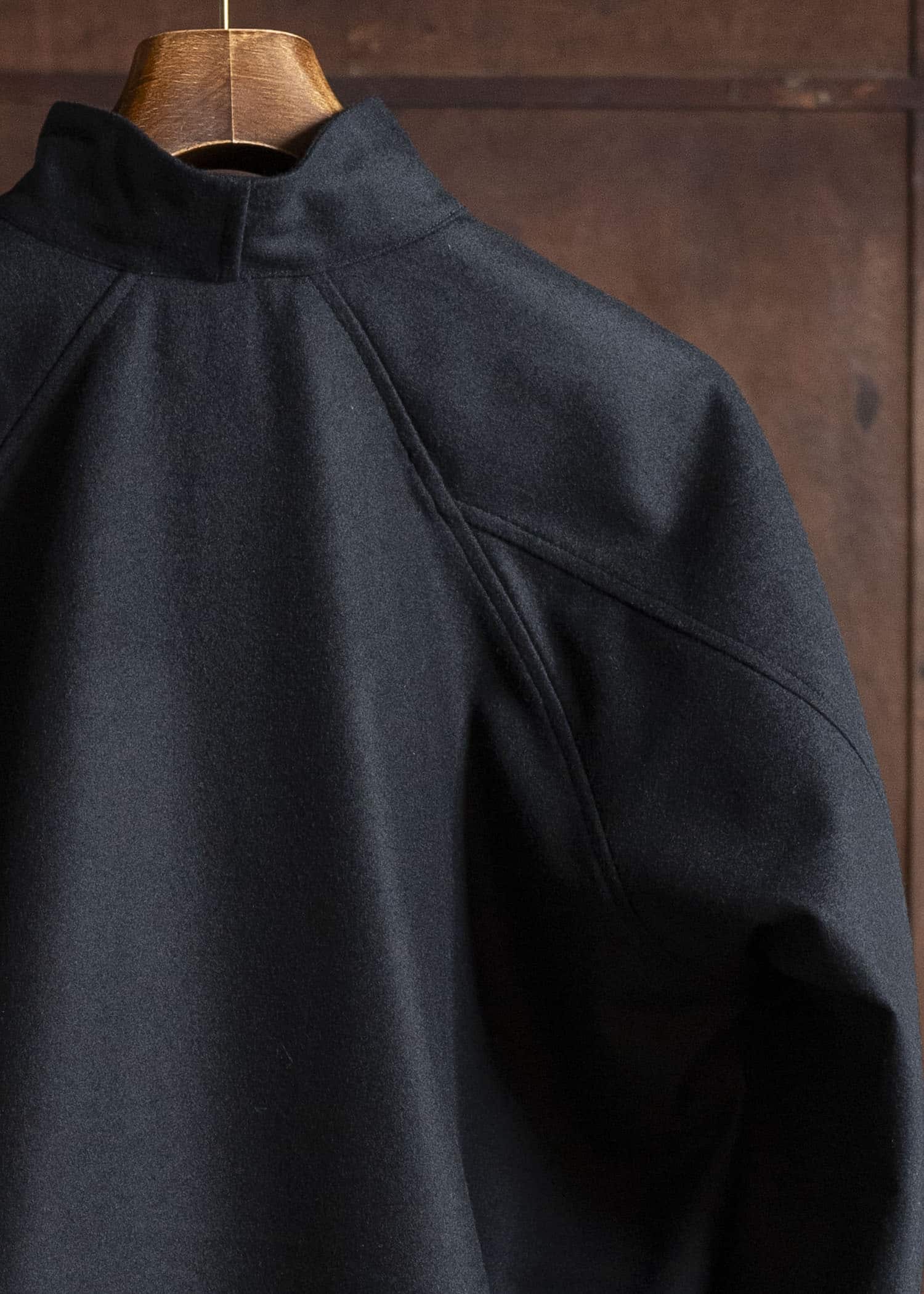 unkruid hutten shirt black fine loden