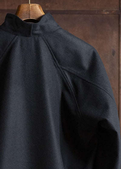 unkruid hutten shirt black fine loden