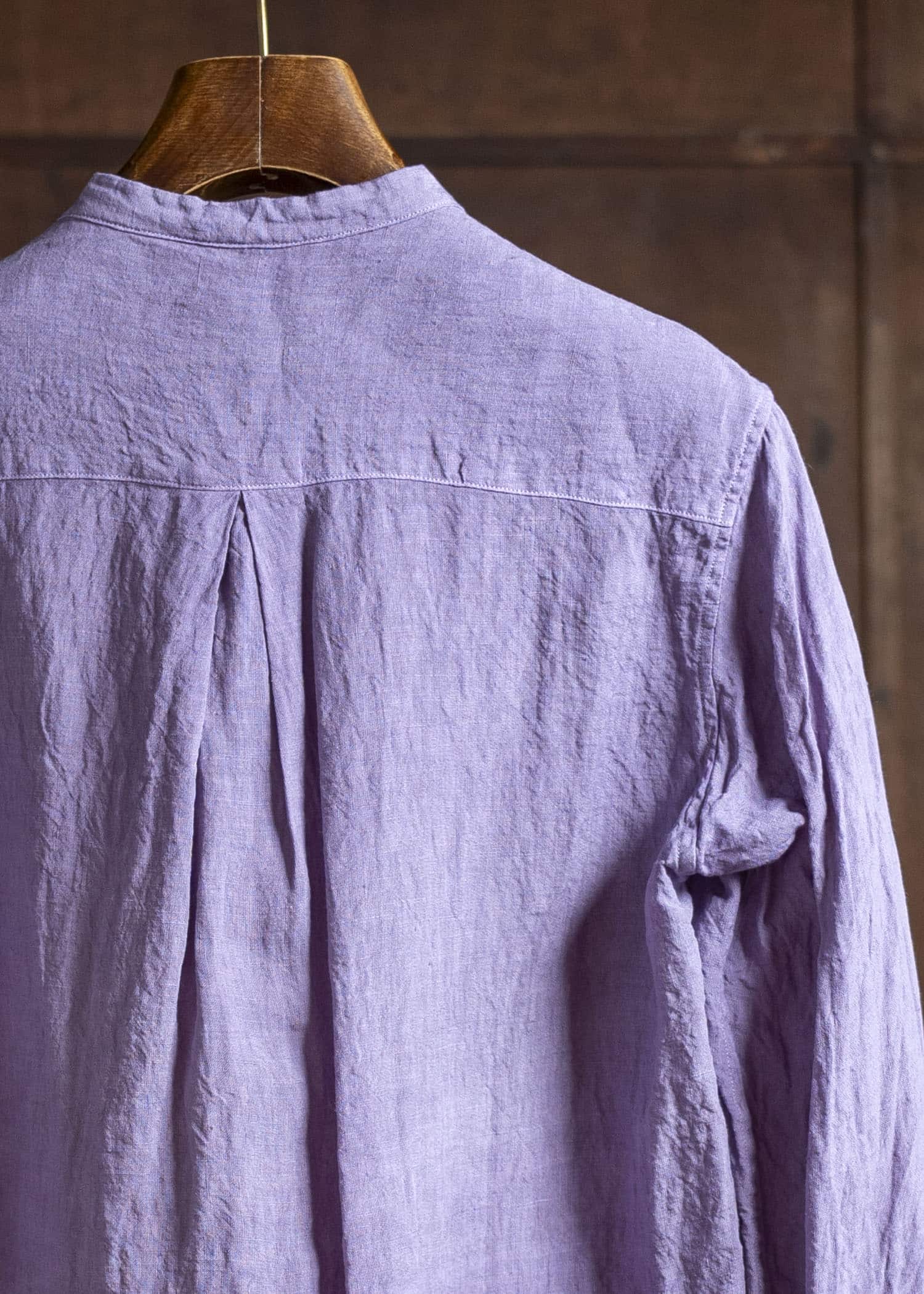 amachi. Side Slit Shirt AY00-7-3 Log wood Purple