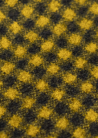 unkruid hutten shirt black yellow checked fine loden