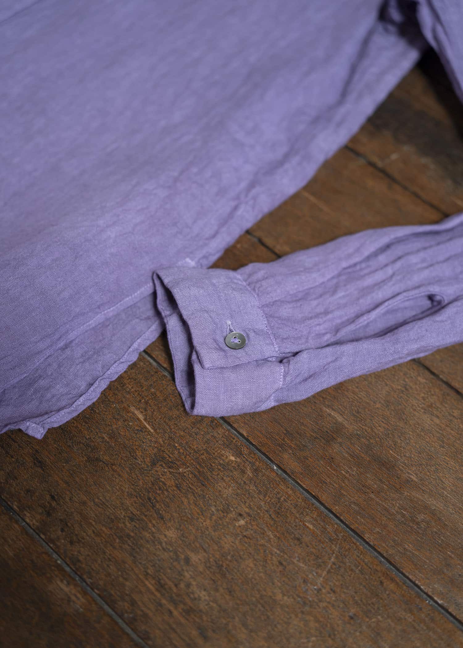 amachi. Side Slit Shirt AY00-7-3 Log wood Purple