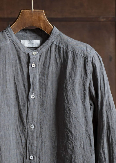 amachi. Side Slit Shirt AY00-7-3 Stone Gray