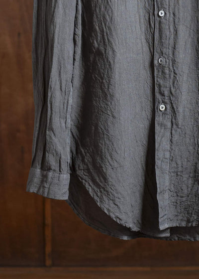 amachi. Side Slit Shirt AY00-7-3 Stone Gray