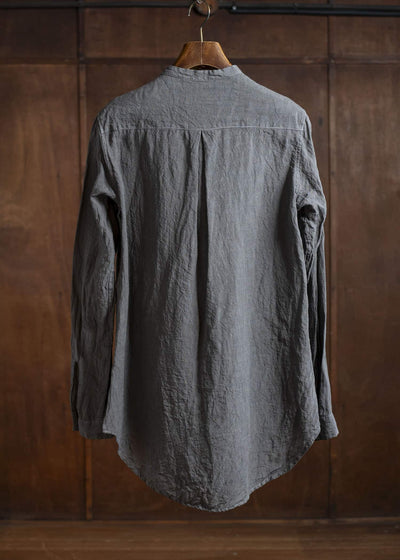 amachi. Side Slit Shirt AY00-7-3 Stone Gray
