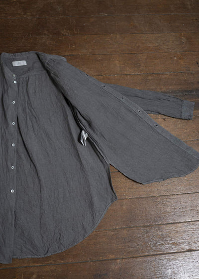 amachi. Side Slit Shirt AY00-7-3 Stone Gray