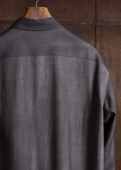 YOKO SAKAMOTO YS-26AW-55-CHARCOAL GRAY × GRAY Regular Collar Shirt CHARCOAL GRAY × GRAY