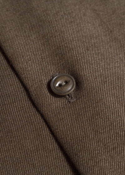 YOKO SAKAMOTO YS-26AW-55-OLIVE × BEIGE Regular Collar Shirt OLIVE × BEIGE