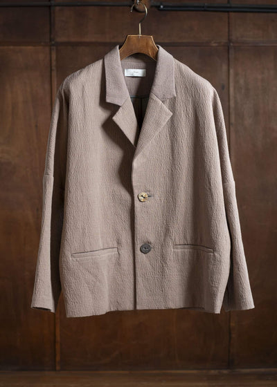 amachi. Stone buttons Dolman Jacket AY16-3 Gray Brown