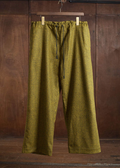 unkruid long days black yellow checked fine loden