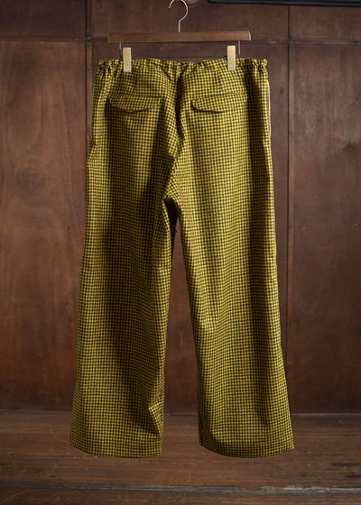 unkruid long days black yellow checked fine loden