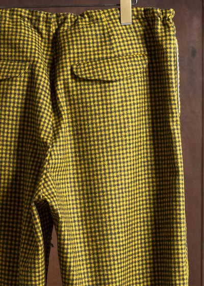 unkruid long days black yellow checked fine loden