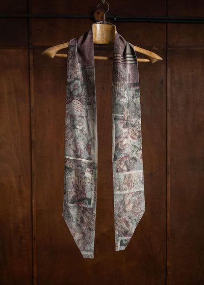 ZIGGY CHEN Digital Print Silk Scarf 0M2435003 – VISION OF FASHION