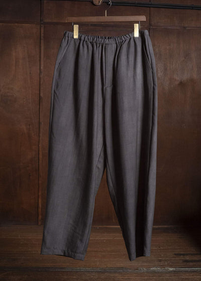 YOKO SAKAMOTO YS-26AW-58-CHARCOAL GRAY × GRAY Relax Easy Pants CHARCOAL GRAY × GRAY