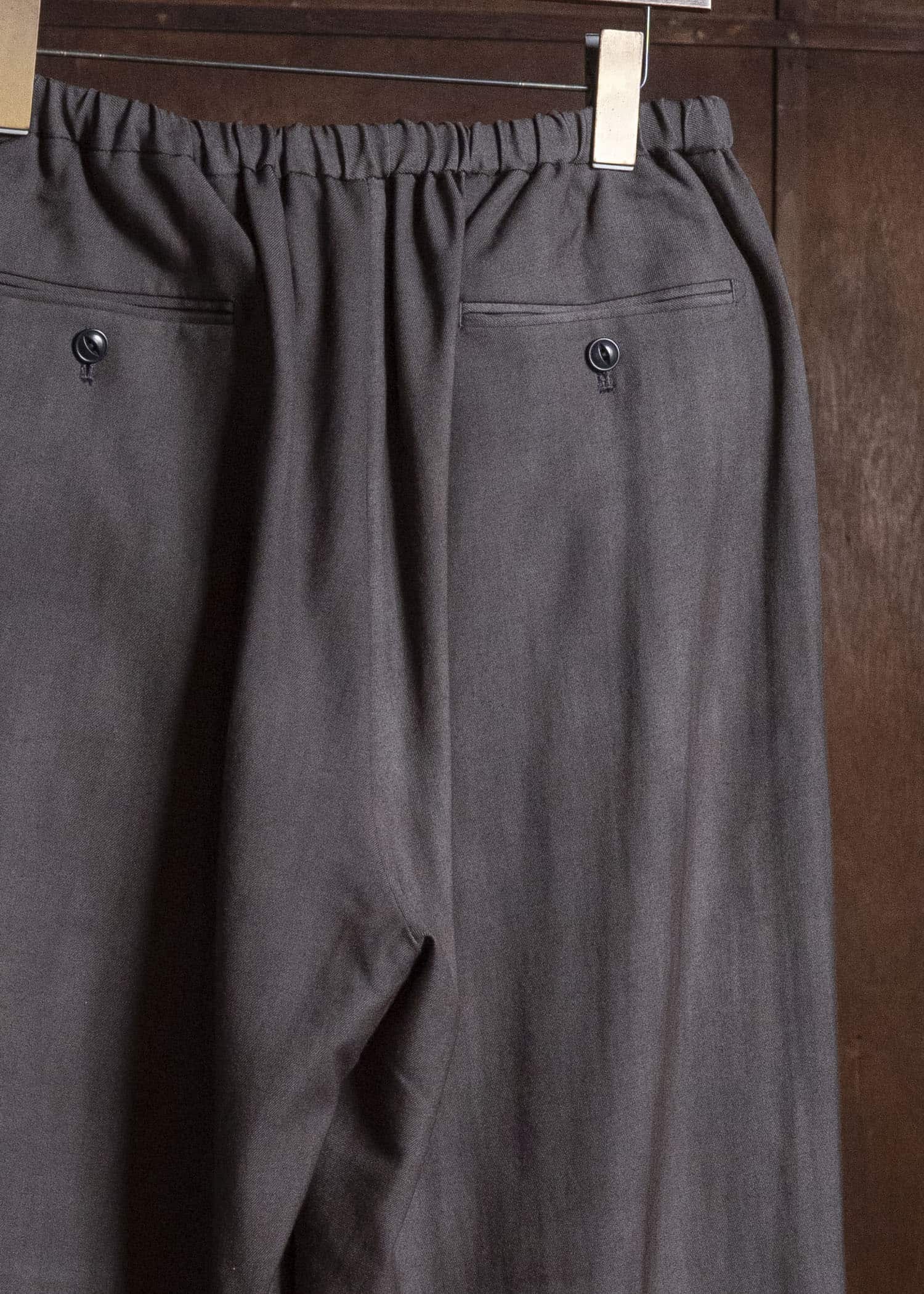 YOKO SAKAMOTO YS-26AW-58-CHARCOAL GRAY × GRAY Relax Easy Pants CHARCOAL GRAY × GRAY