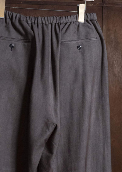 YOKO SAKAMOTO YS-26AW-58-CHARCOAL GRAY × GRAY Relax Easy Pants CHARCOAL GRAY × GRAY