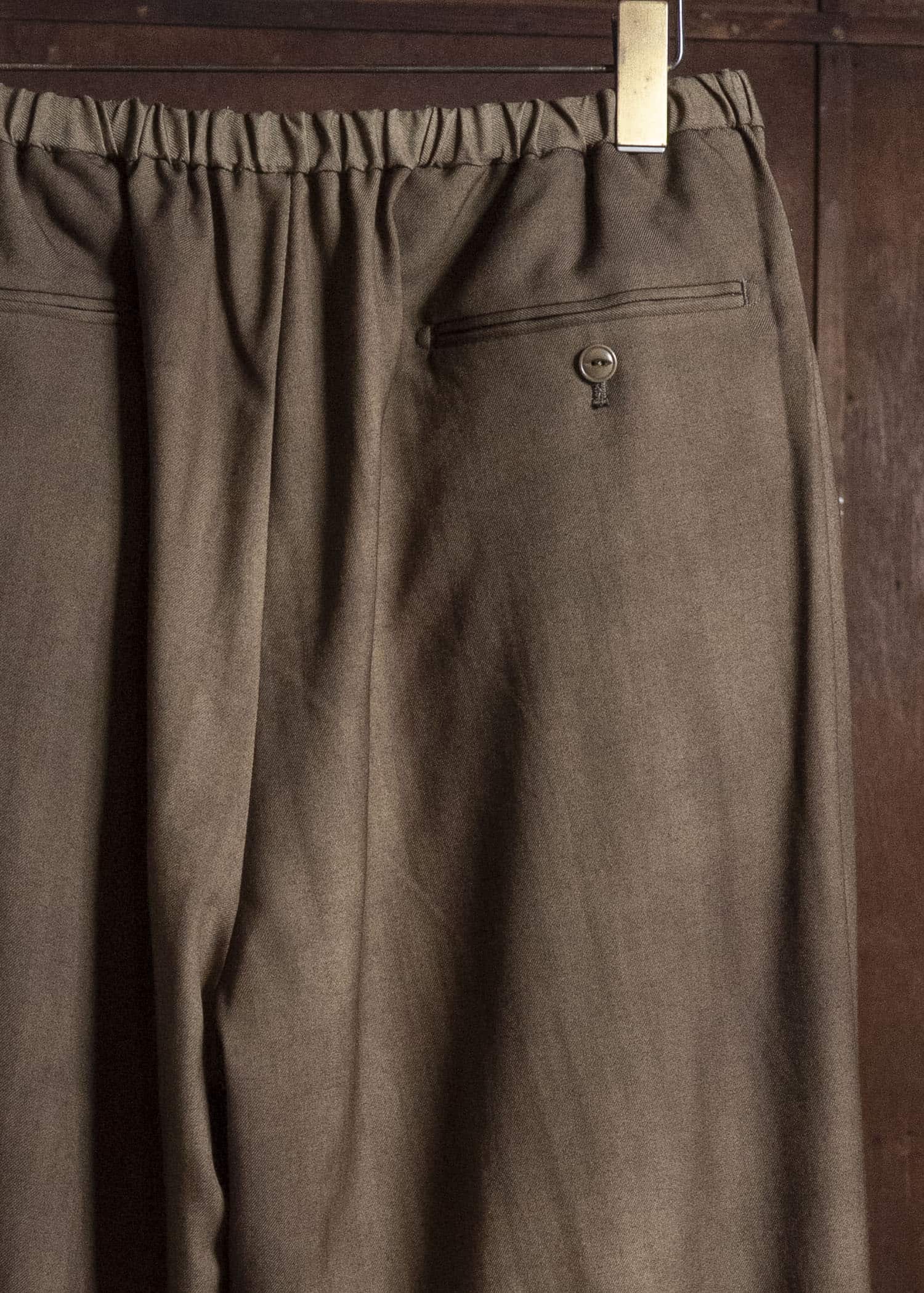 YOKO SAKAMOTO YS-26AW-58-OLIVE × BEIGE Relax Easy Pants OLIVE × BEIGE