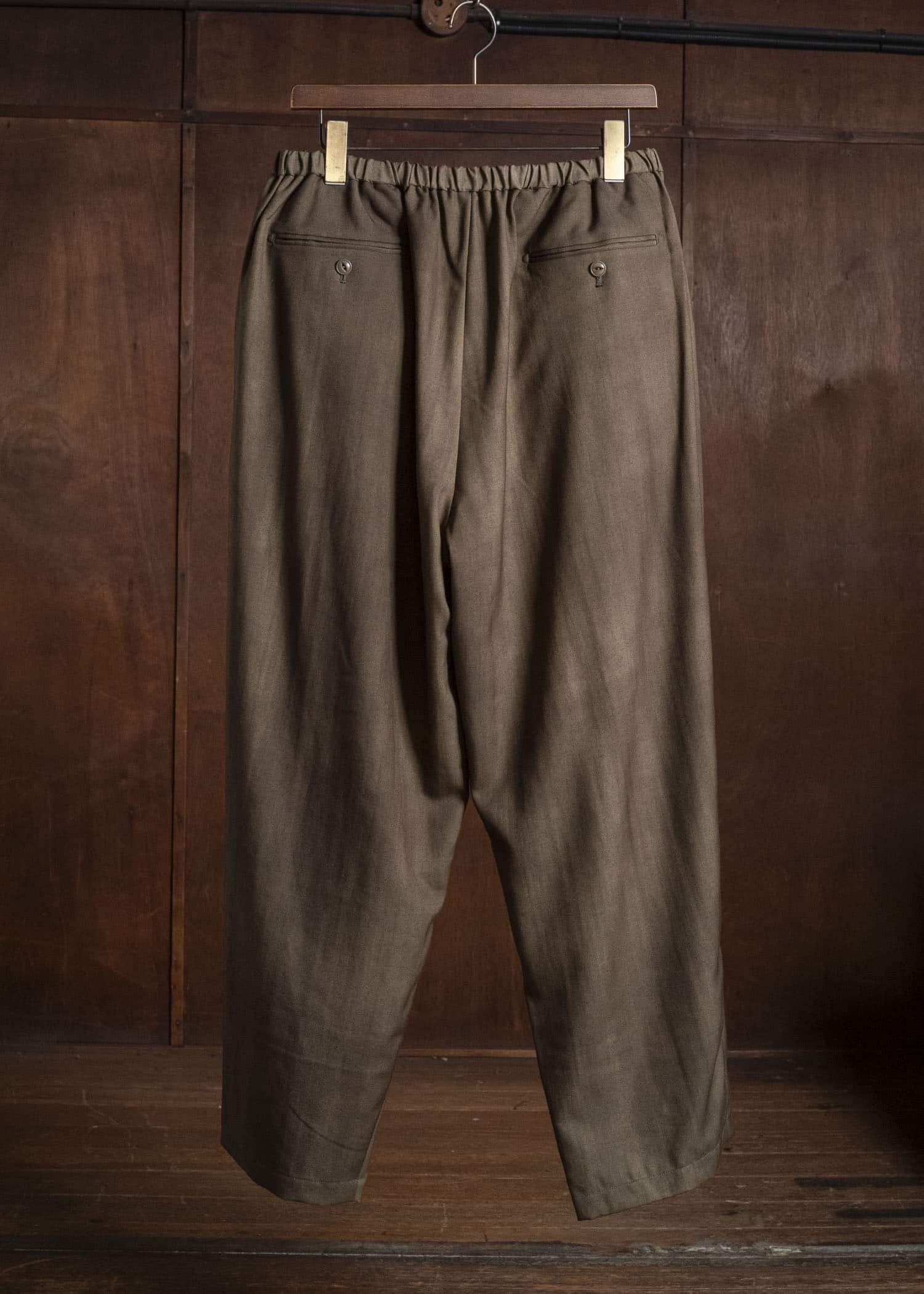 YOKO SAKAMOTO YS-26AW-58-OLIVE × BEIGE Relax Easy Pants OLIVE × BEIGE