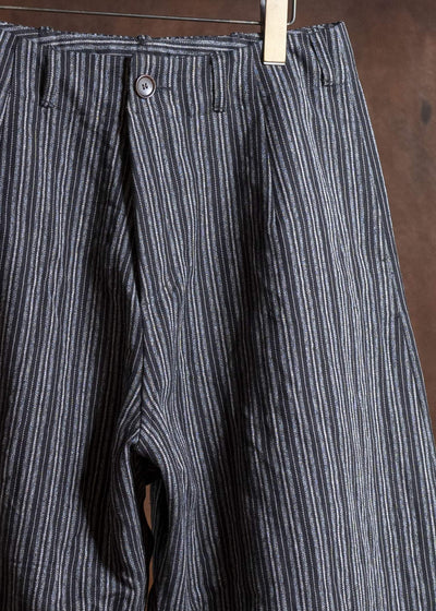 unkruid baggy pants black striped heavy coutil