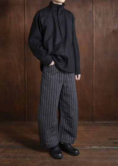 unkruid hutten shirt black fine loden