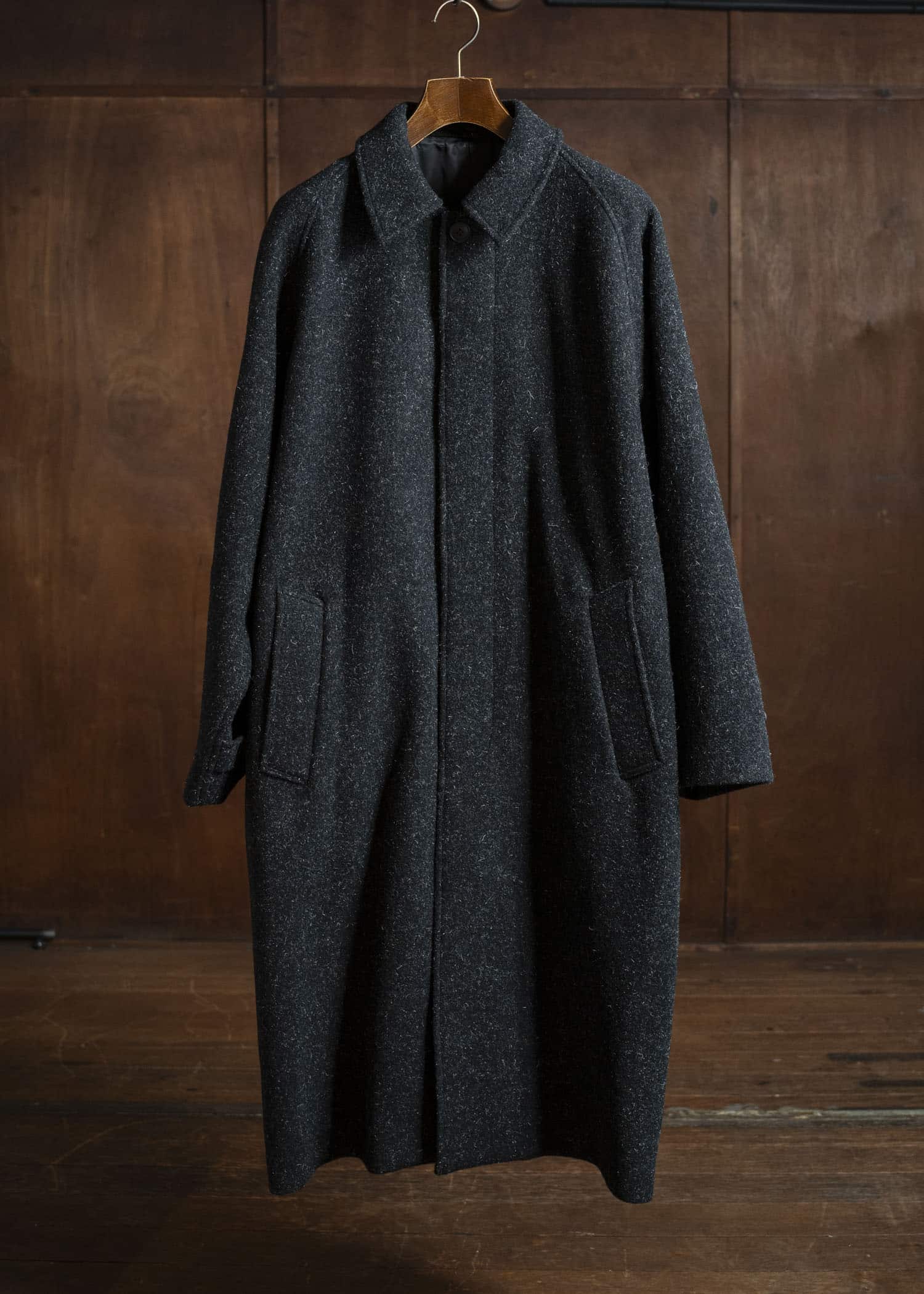 YOKO SAKAMOTO Bal Collar Coat YS-25AW-03 BLACK