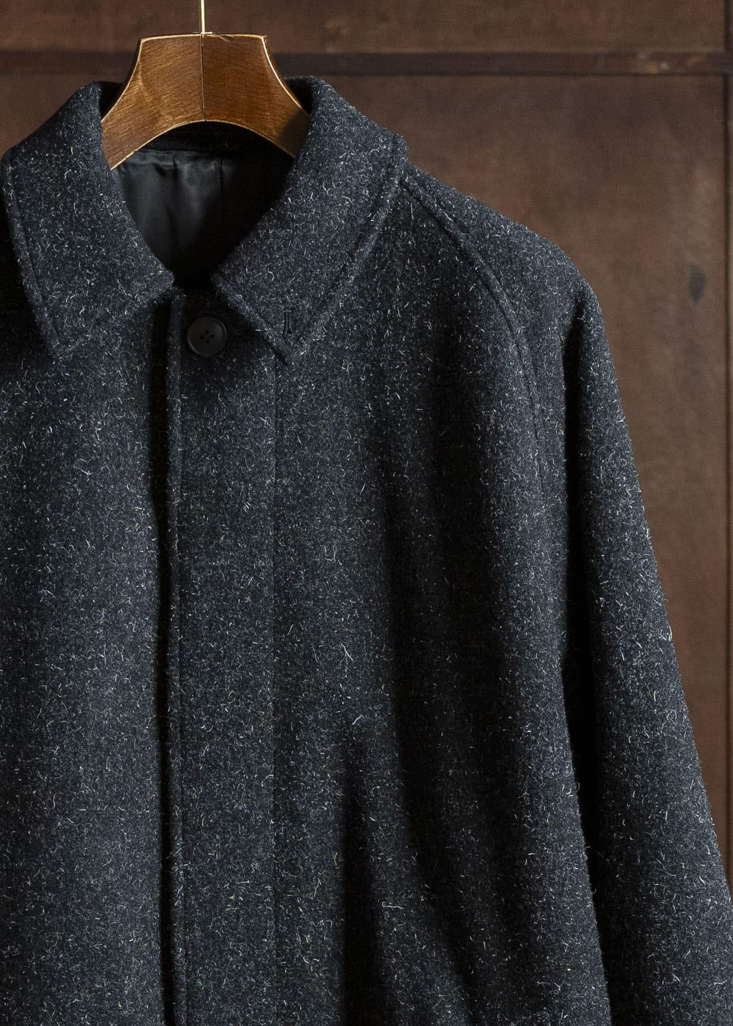 YOKO SAKAMOTO Bal Collar Coat YS-25AW-03 BLACK