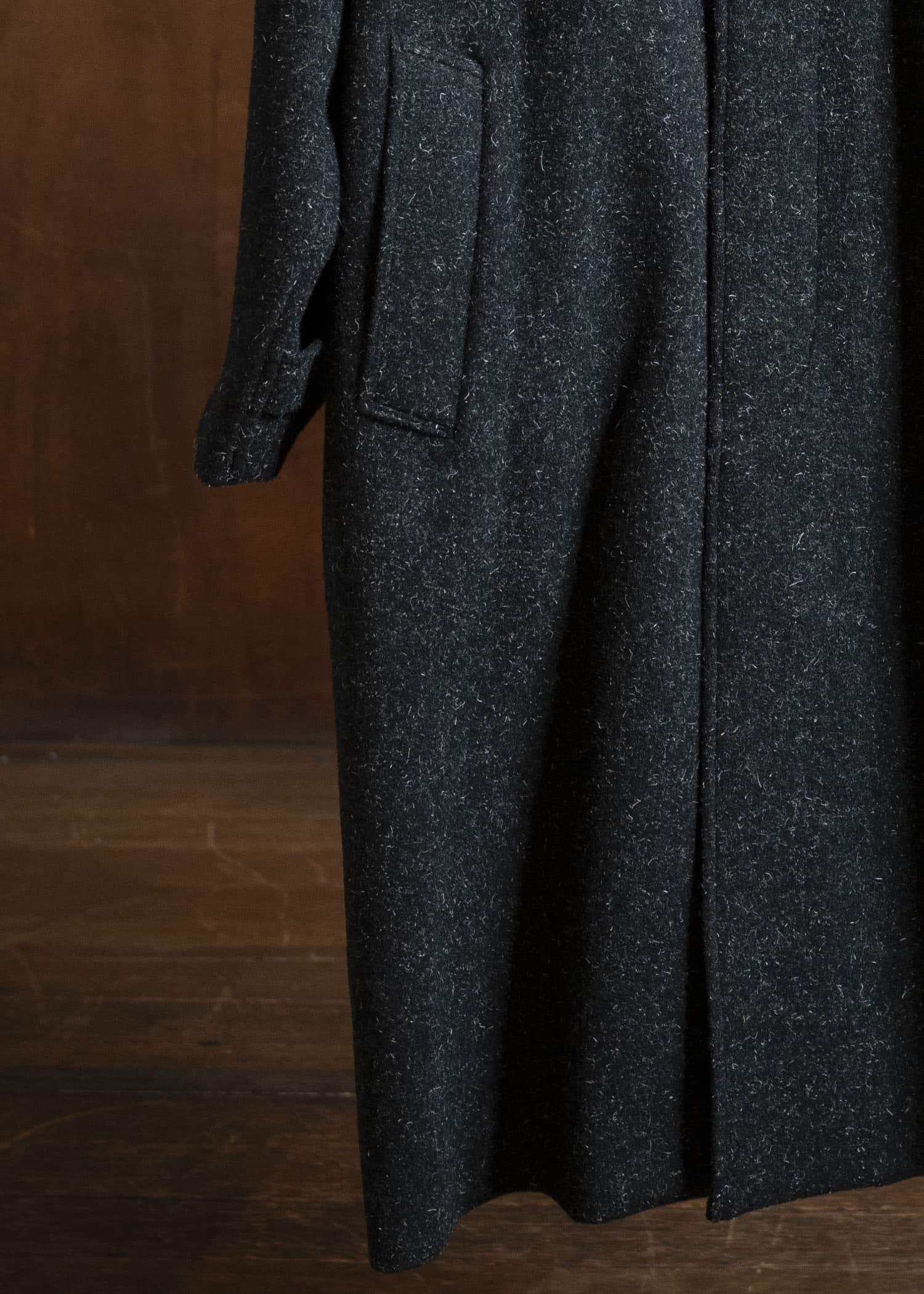 YOKO SAKAMOTO Bal Collar Coat YS-25AW-03 BLACK