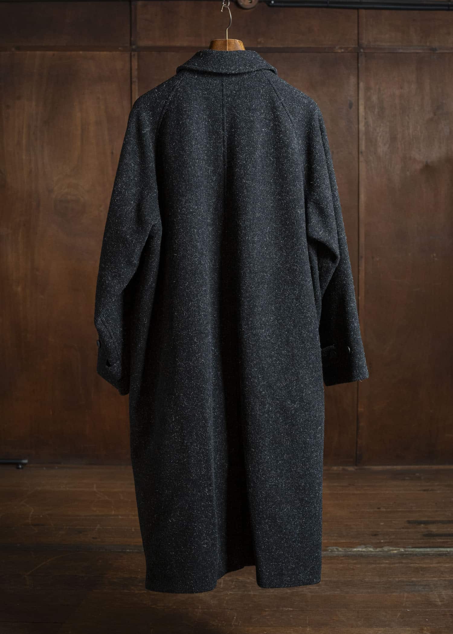 YOKO SAKAMOTO Bal Collar Coat YS-25AW-03 BLACK