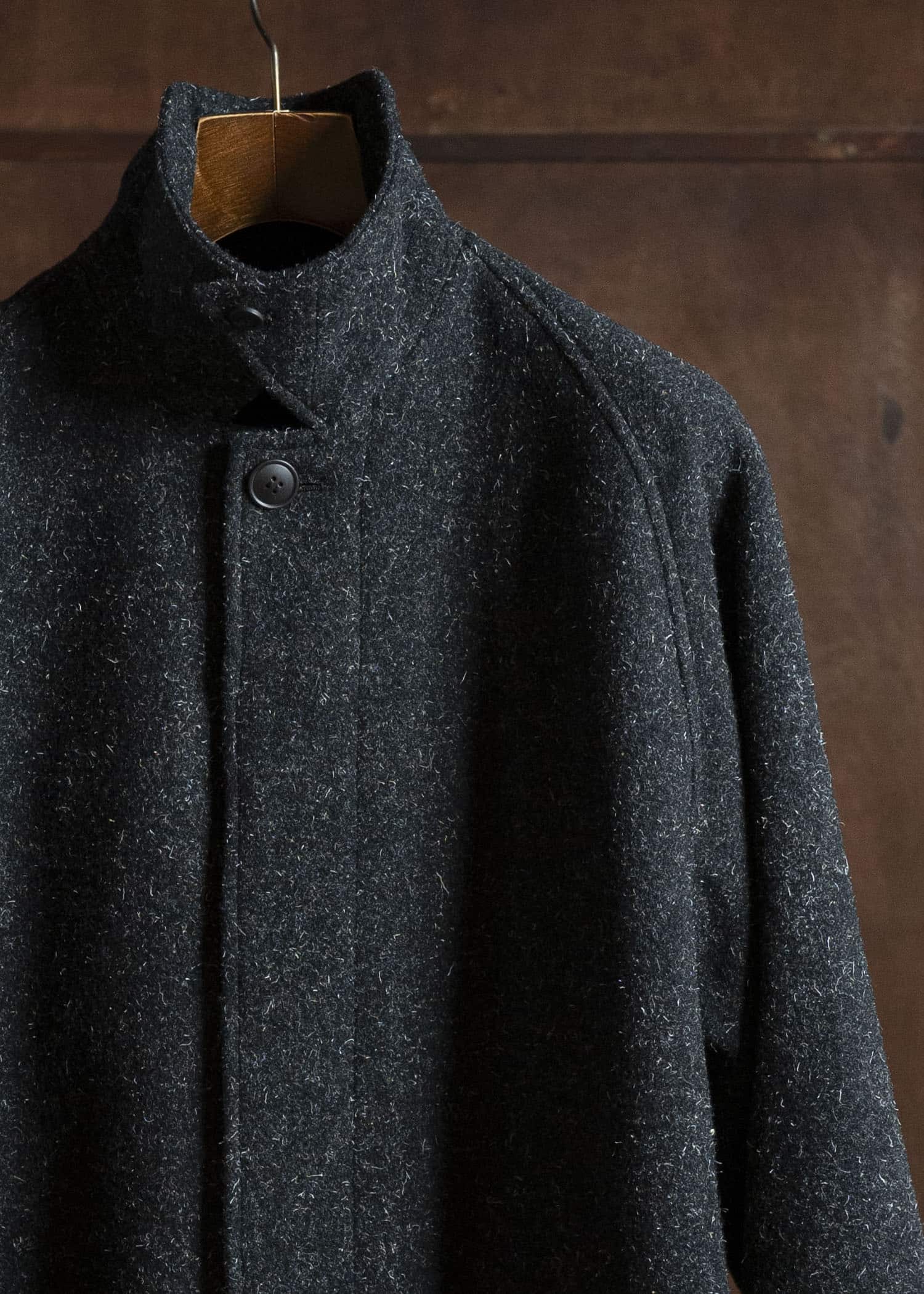 YOKO SAKAMOTO Bal Collar Coat YS-25AW-03 BLACK