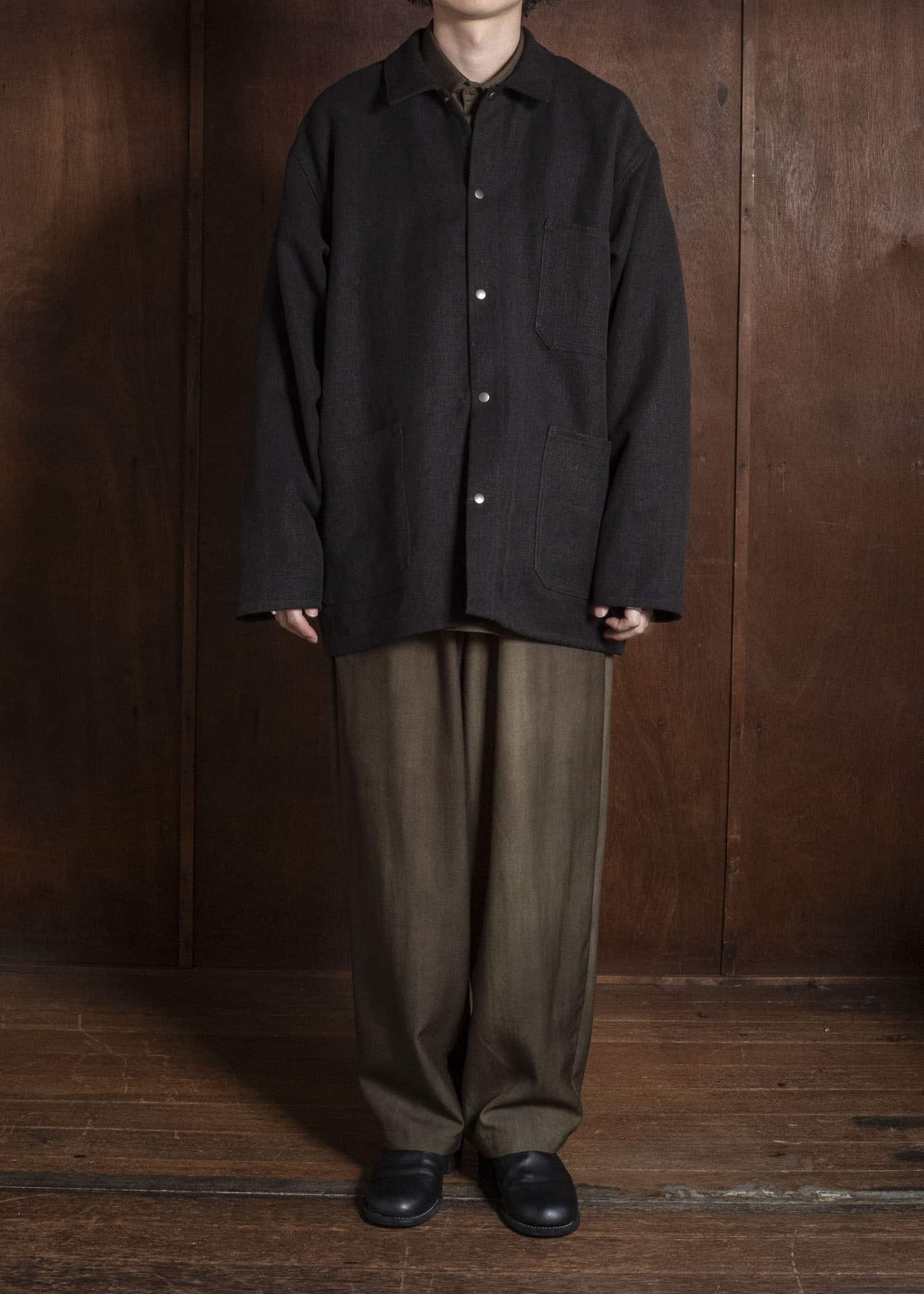 YOKO SAKAMOTO YS-26AW-40-BROWN Work Shirt BROWN