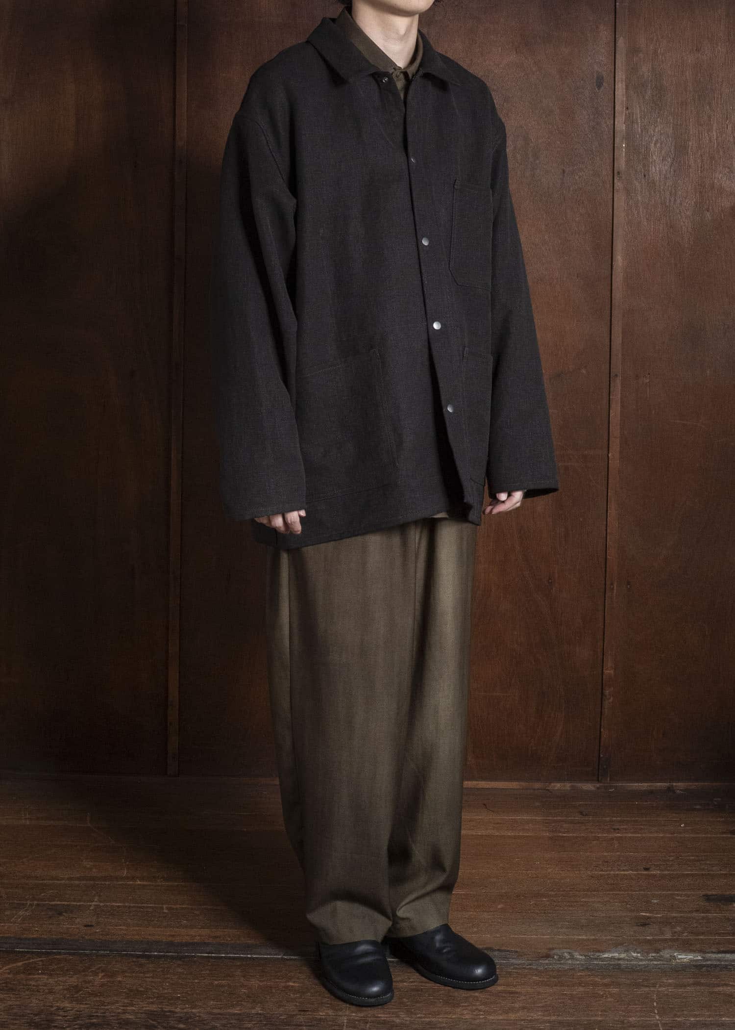 YOKO SAKAMOTO YS-26AW-58-OLIVE × BEIGE Relax Easy Pants OLIVE × BEIGE