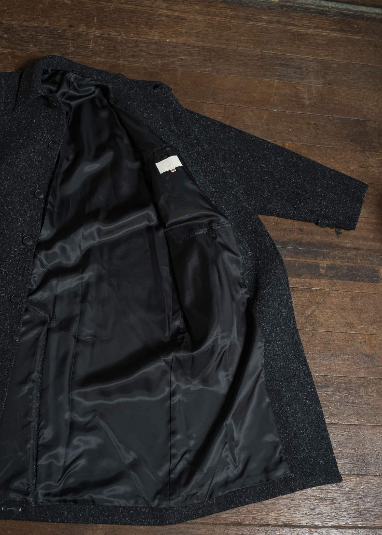 YOKO SAKAMOTO Bal Collar Coat YS-25AW-03 BLACK