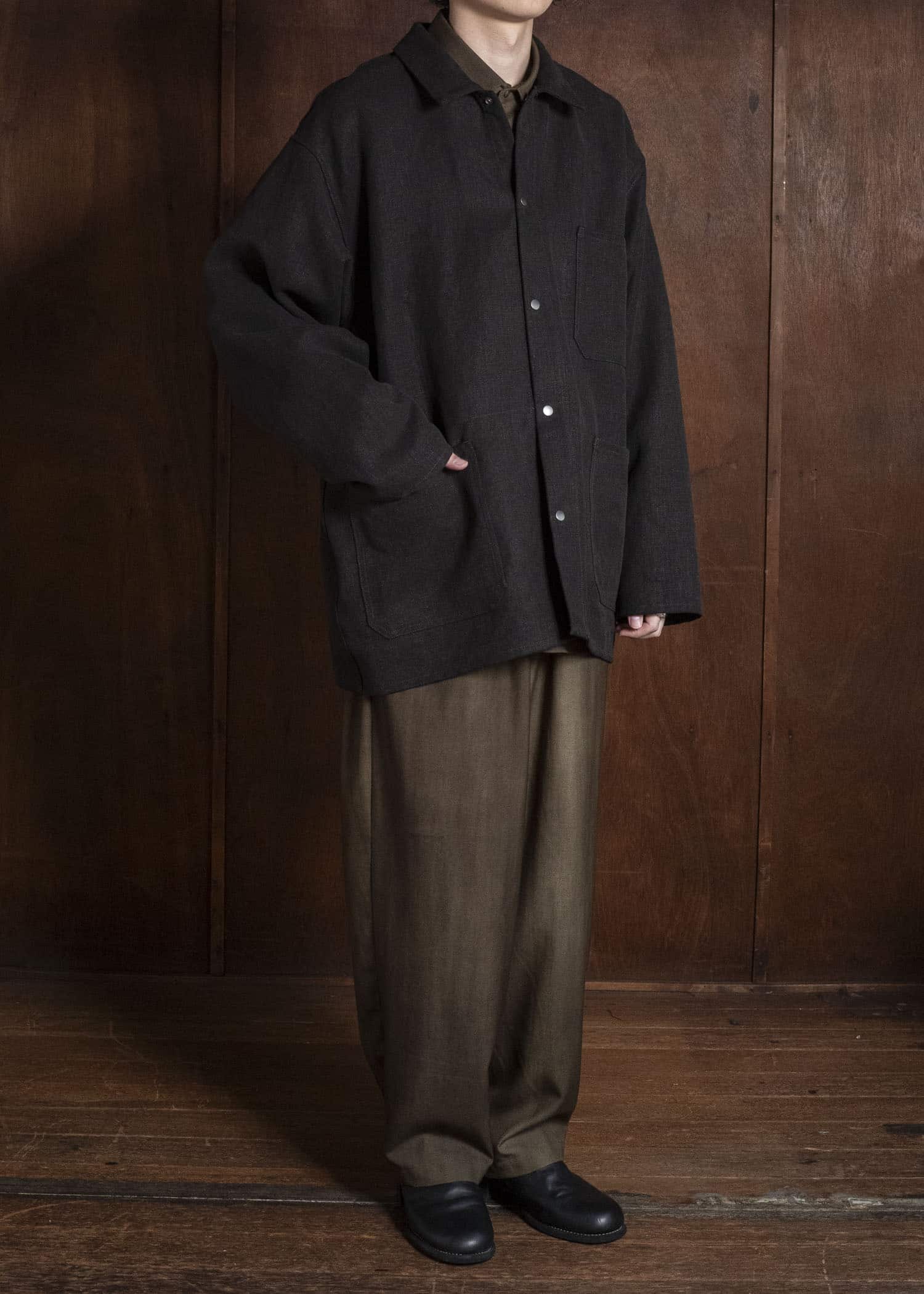 YOKO SAKAMOTO YS-26AW-40-BROWN Work Shirt BROWN
