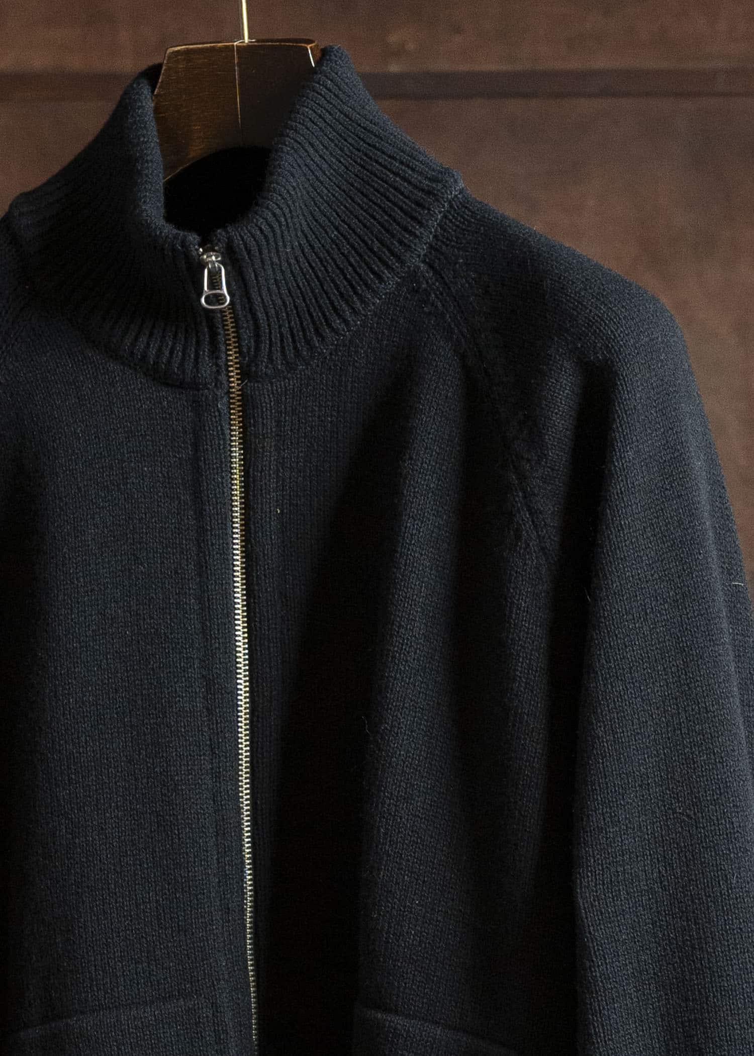 YOKO SAKAMOTO Drivers Knit YS-25AW-92 BLACK