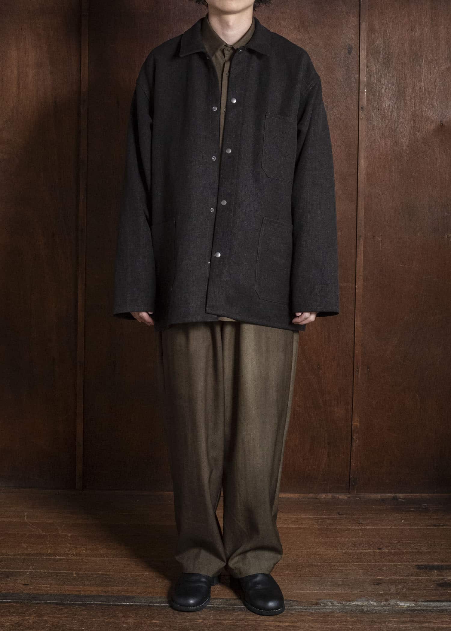 YOKO SAKAMOTO YS-26AW-58-OLIVE × BEIGE Relax Easy Pants OLIVE × BEIGE