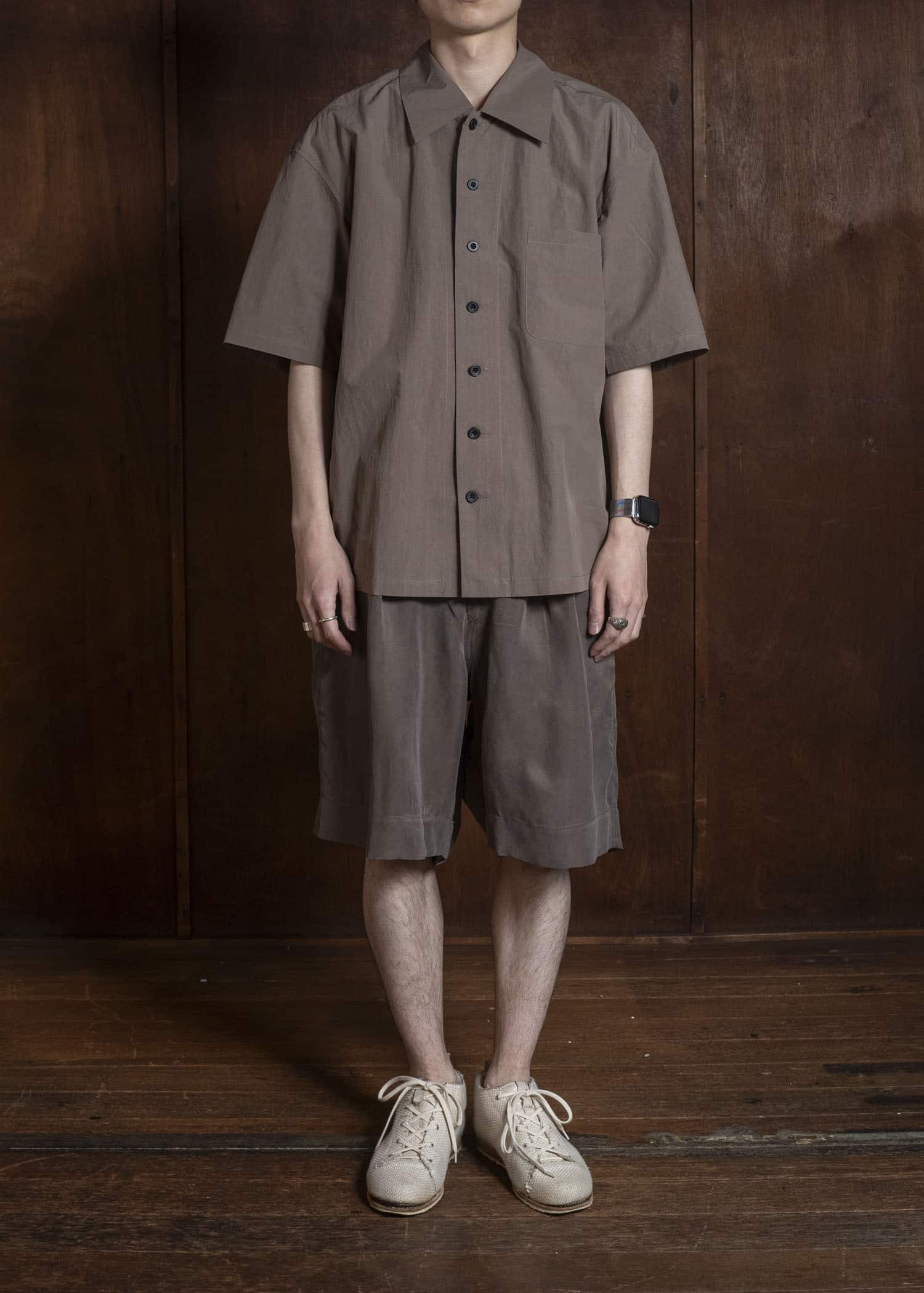 Peng Tai Sl Shirt Mossy Brown PS26M02-2