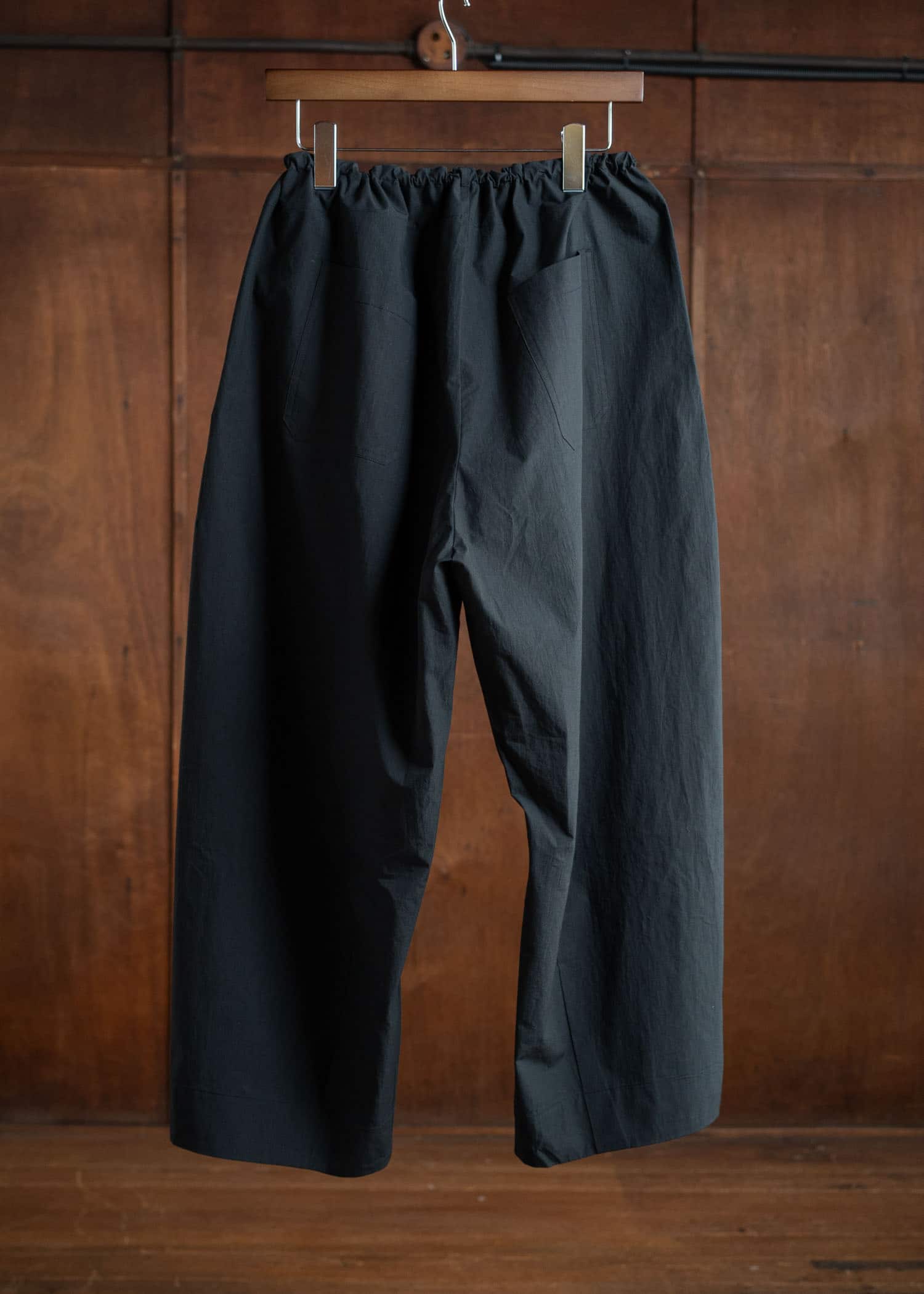 unkruid Cloudy Shaped Trousers Black ultra-dense typewriter