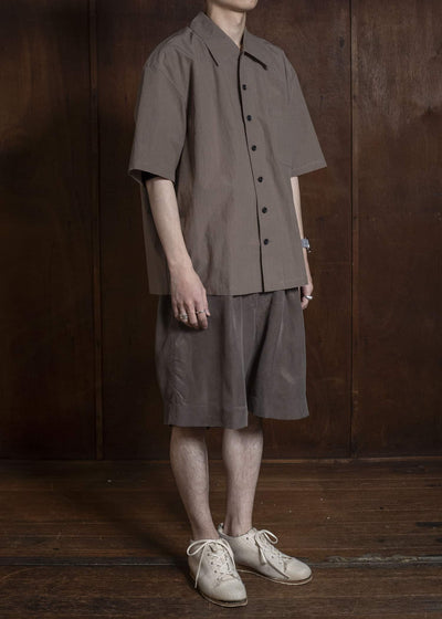 Peng Tai Sl Shirt Mossy Brown PS26M02-2