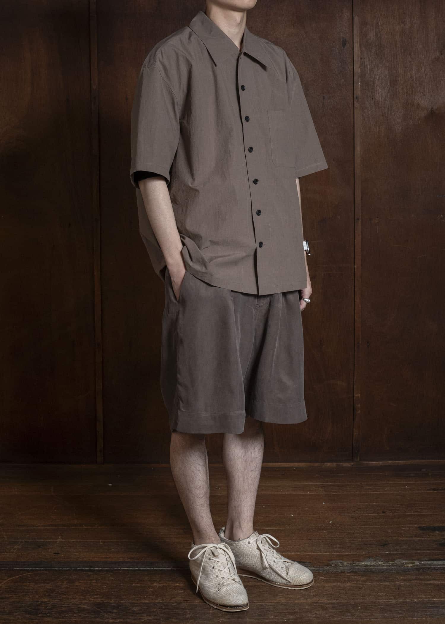 Peng Tai Sl Shirt Mossy Brown PS26M02-2