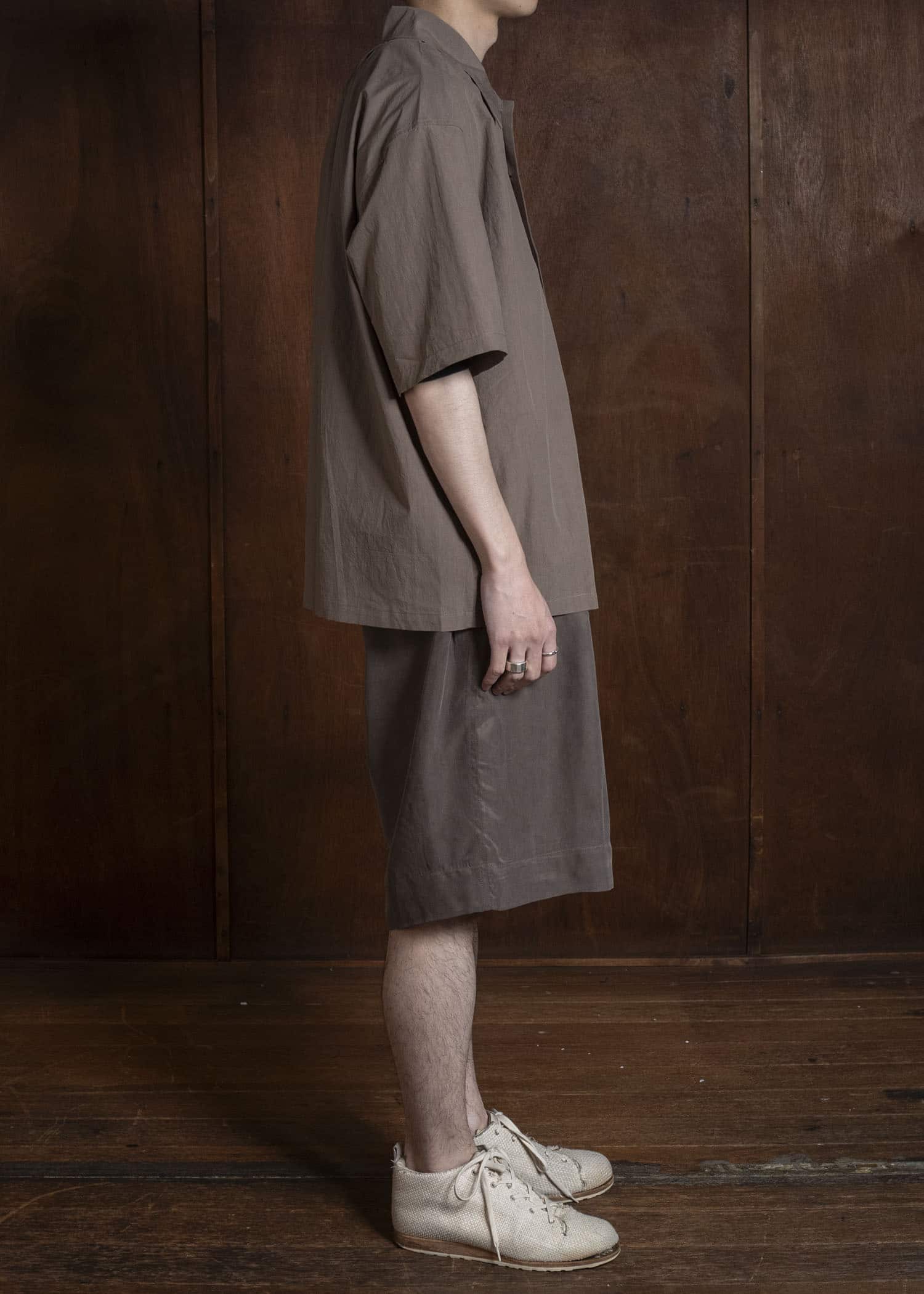 Peng Tai Sl Shirt Mossy Brown PS26M02-2