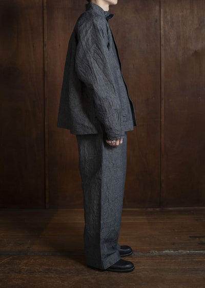 unkruid Pickers Jacket black natural hemp cloth