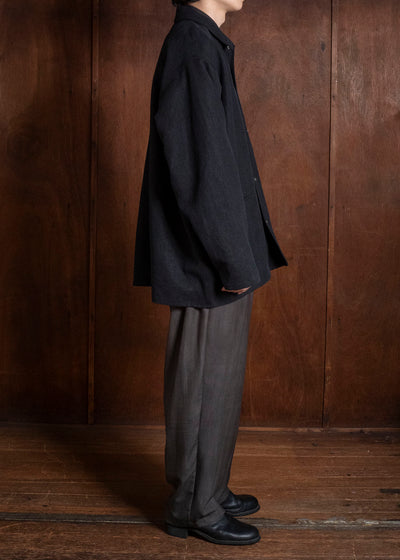 YOKO SAKAMOTO YS-26AW-58-CHARCOAL GRAY × GRAY Relax Easy Pants CHARCOAL GRAY × GRAY