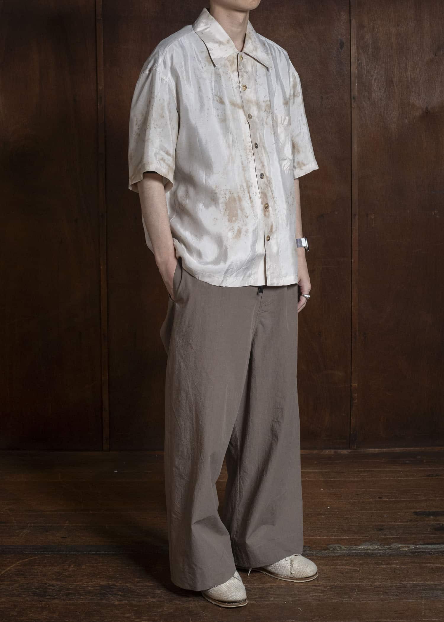 Peng Tai Tea Dyed Sl Shirt Randam PS26M02-1