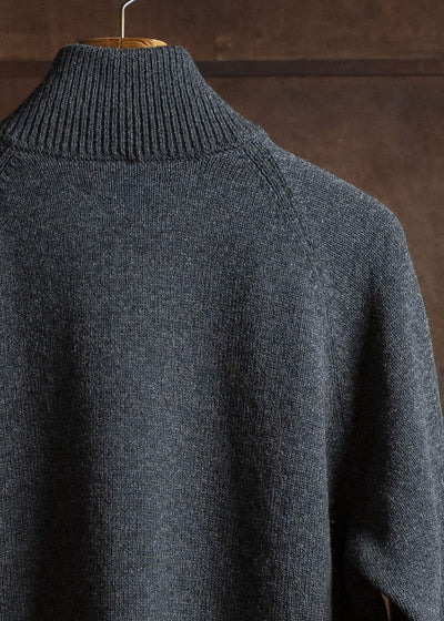 YOKO SAKAMOTO Drivers Knit YS-25AW-92 CHACOAL GRAY