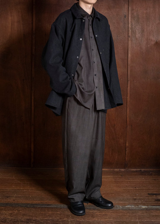 YOKO SAKAMOTO YS-26AW-40-BLACK Work Shirt BLACK
