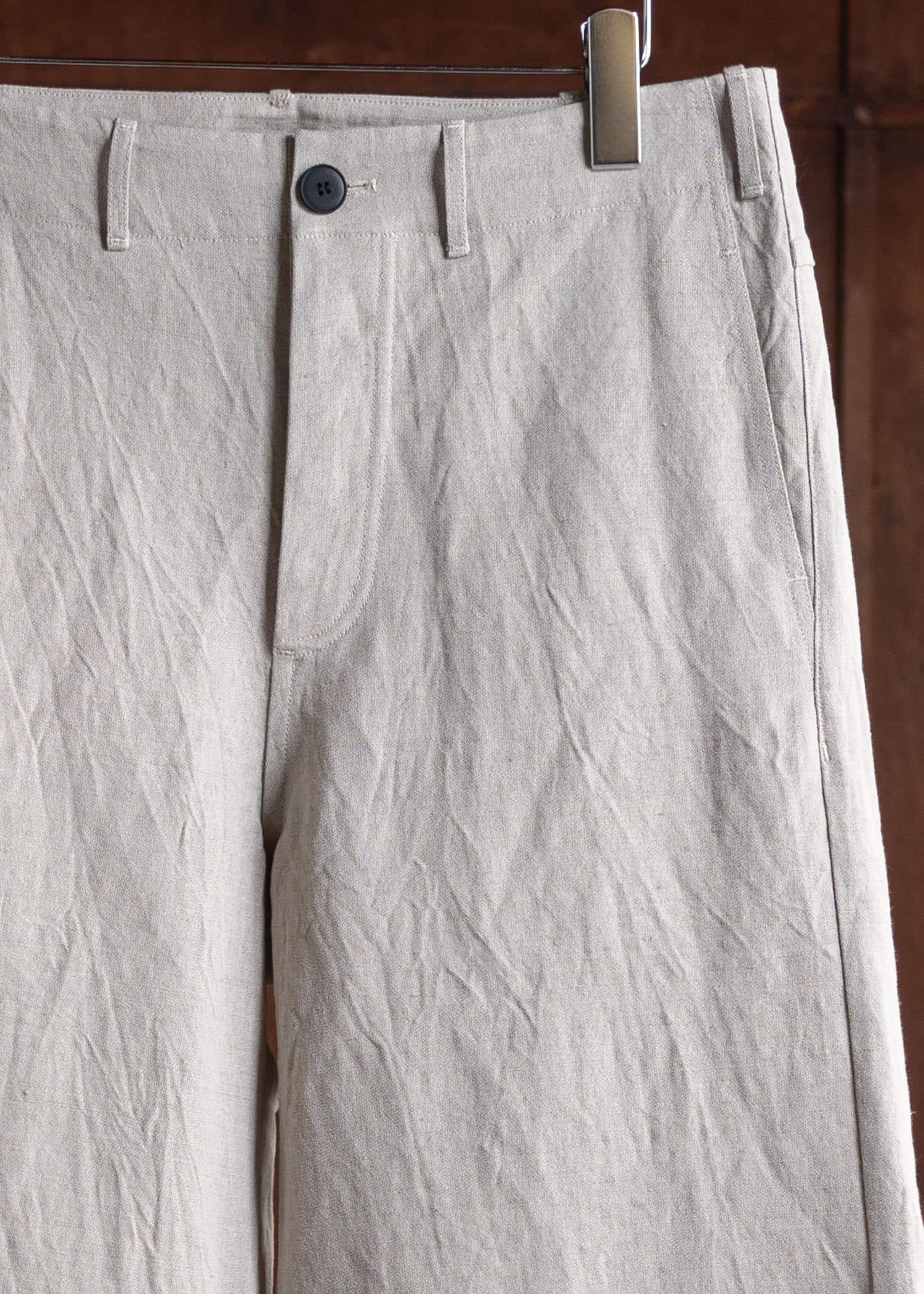 unkruid Wide Leg Trousers Natural farmers cloth