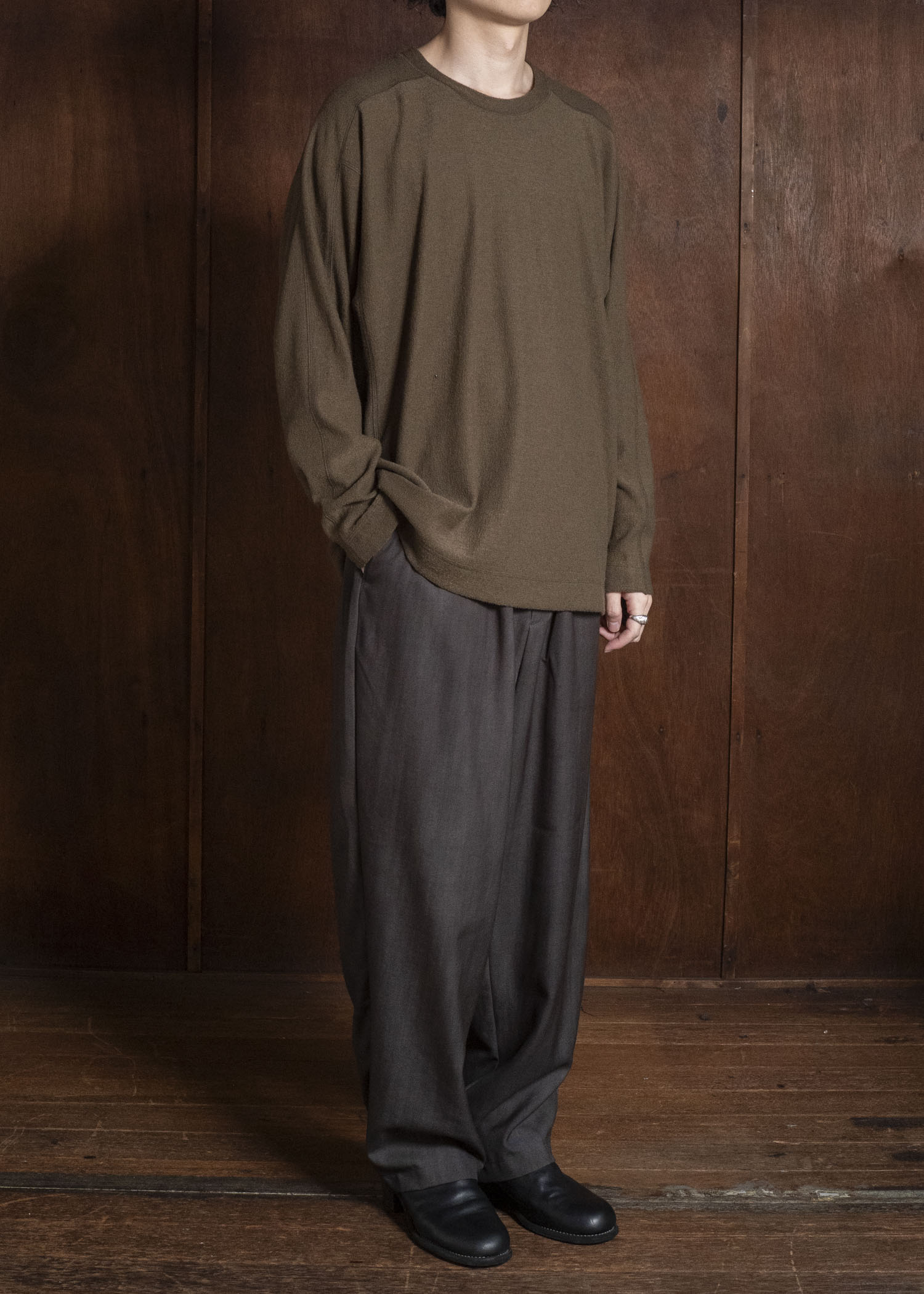 Jurgen Lehl J564UBM554-55 Mini Pile Wool Khaki Olive