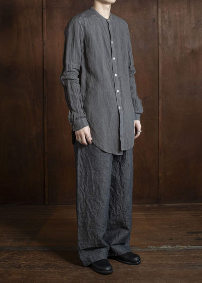 amachi. Side Slit Shirt AY00-7-3 Stone Gray